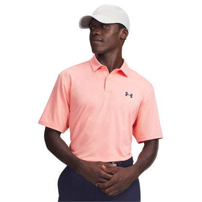 Pink - Front - Under Armour Mens Performance Breathable Athletic Polo Shirt