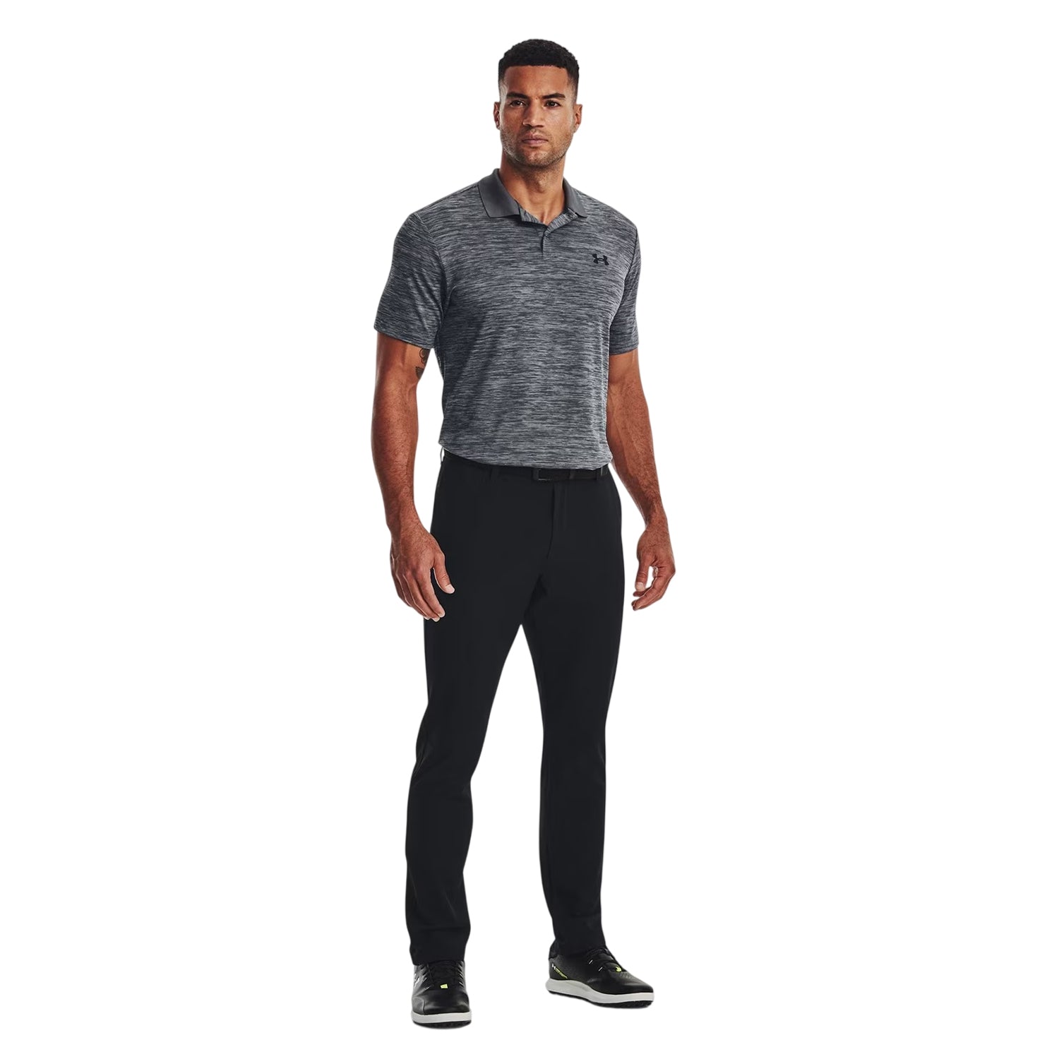 Steel - Side - Under Armour Mens Performance Breathable Athletic Polo Shirt