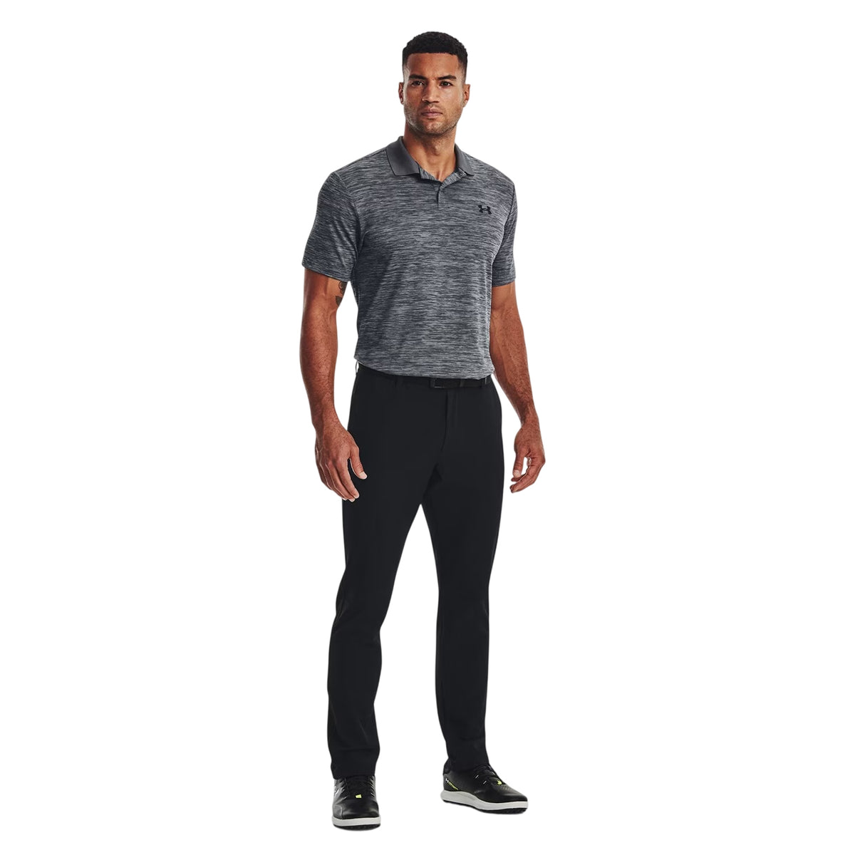 Steel - Side - Under Armour Mens Performance Breathable Polo Shirt