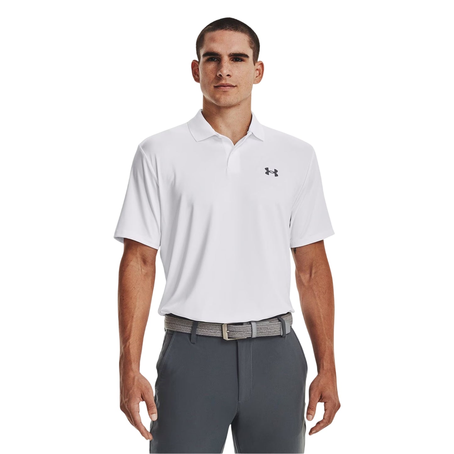 White - Side - Under Armour Mens Performance Breathable Athletic Polo Shirt