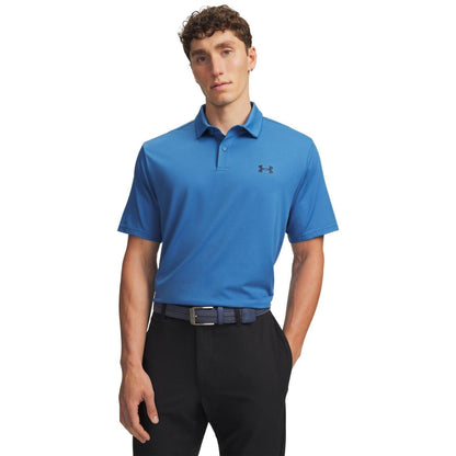 Capri Blue - Front - Under Armour Mens Performance Breathable Polo Shirt