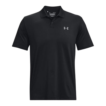 Black - Front - Under Armour Mens Performance Breathable Athletic Polo Shirt