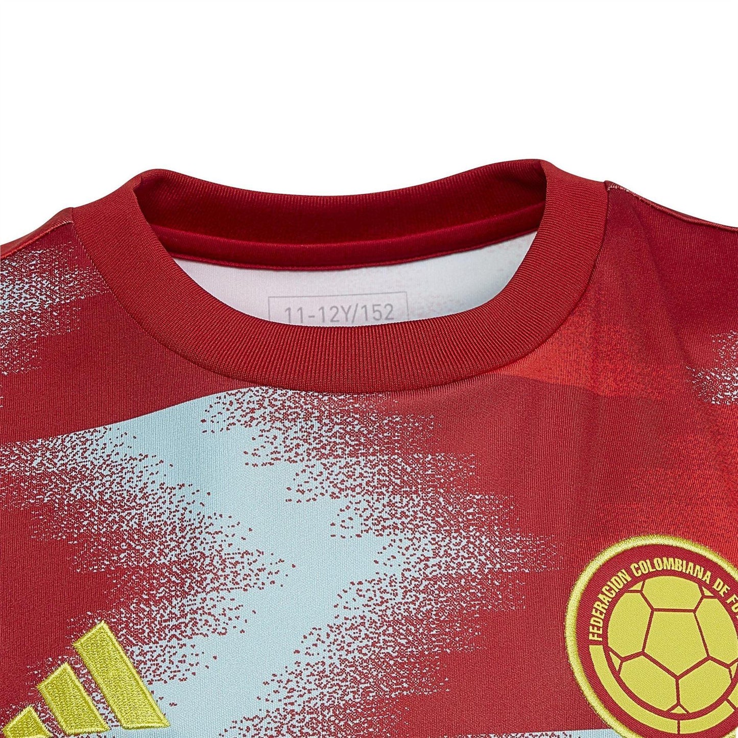 Multicoloured - Side - Adidas Childrens-Kids Colombia FC Football Shirt