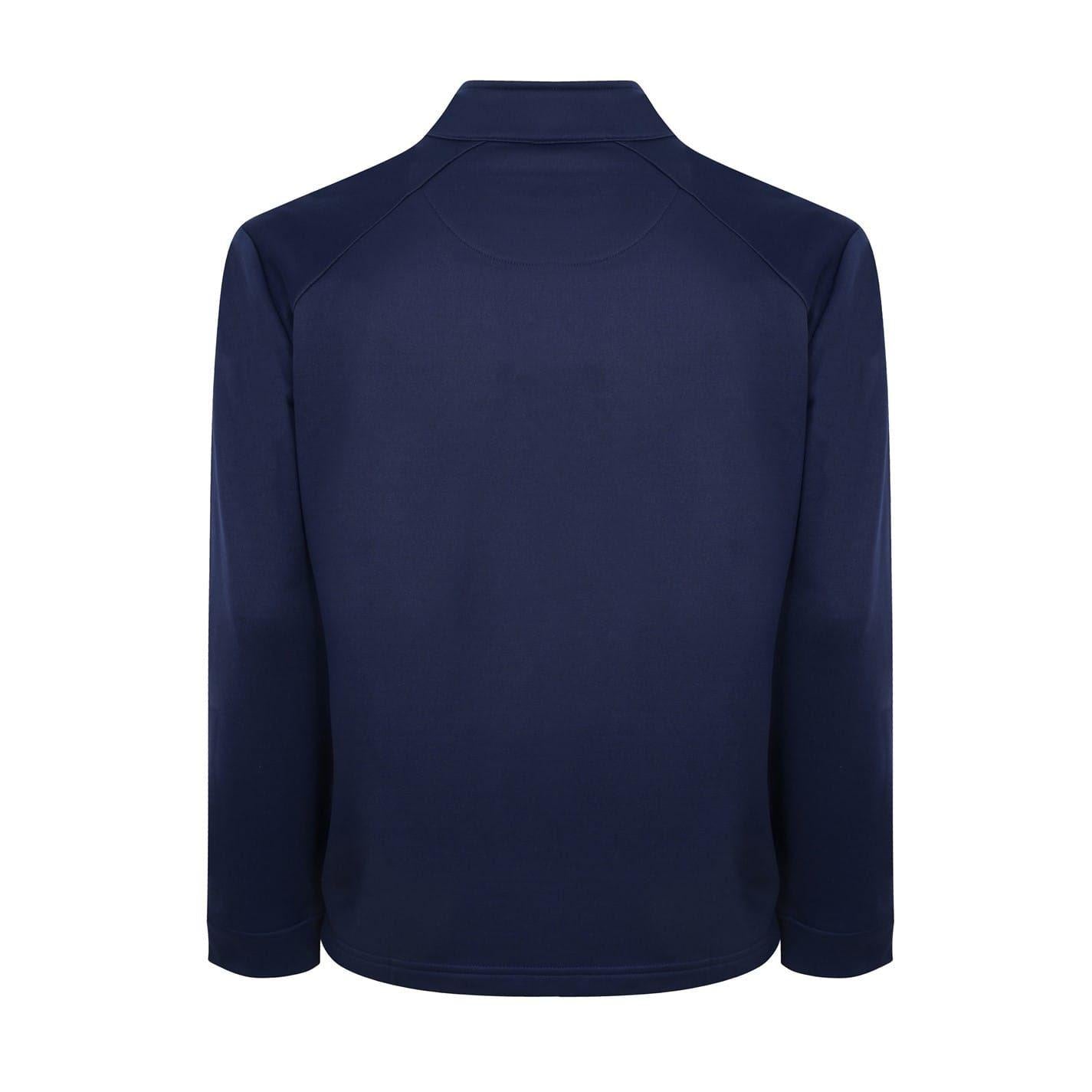 Peacoat - Back - Callaway Mens Herringbone Quarter Zip Golf Top