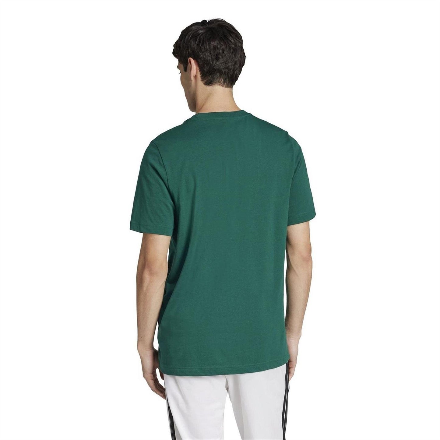 College Green - Back - Adidas Mens Graphic Print Logo T-Shirt