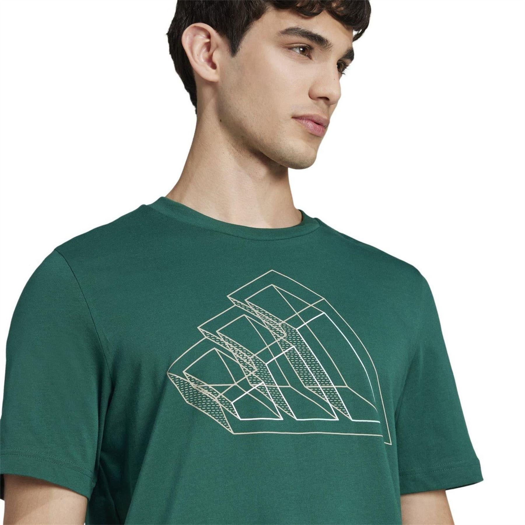 College Green - Lifestyle - Adidas Mens Graphic Print Logo T-Shirt