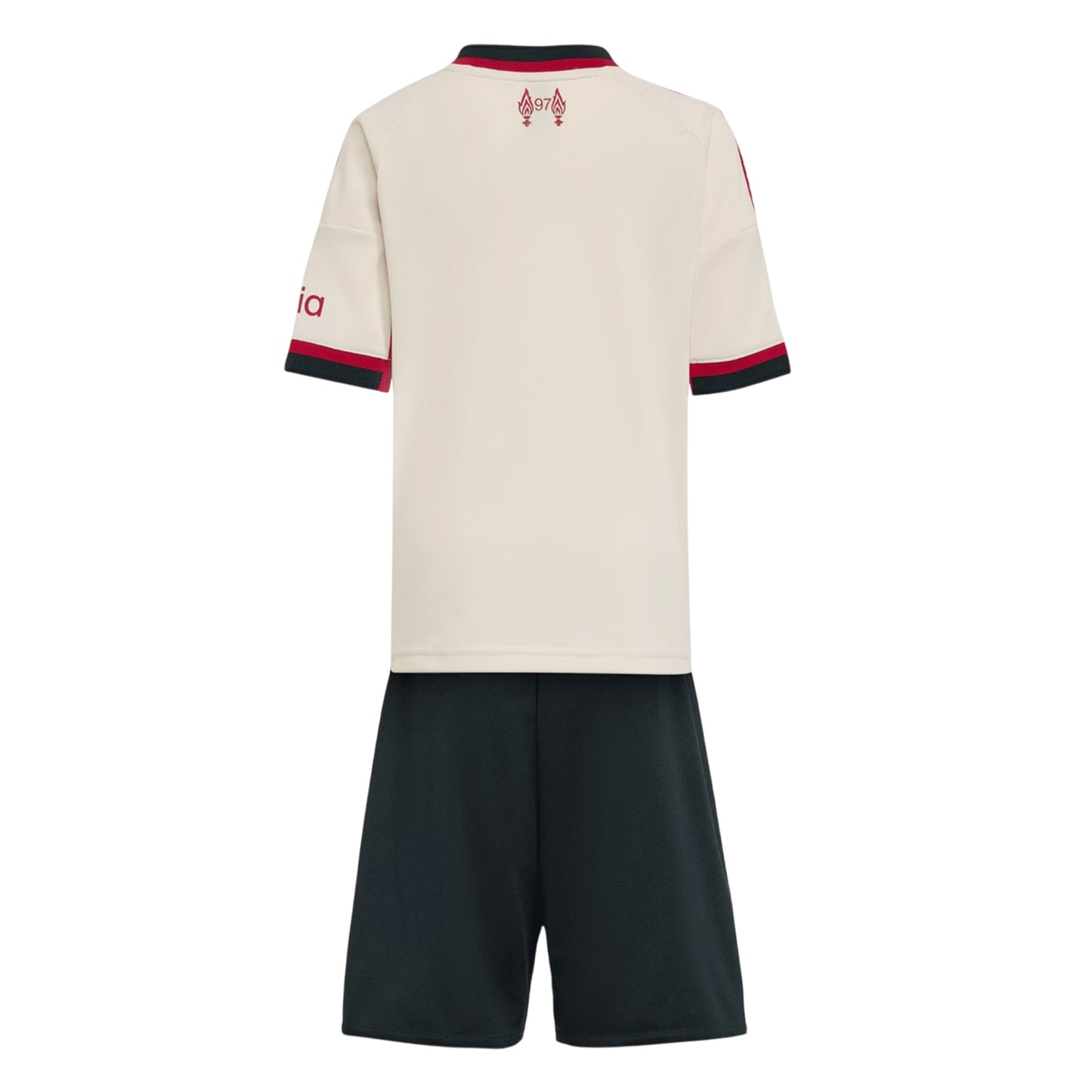 White - Back - Adidas Childrens-Kids 25-26 Liverpool FC Away Kit Set
