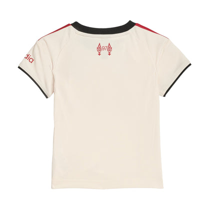 White - Back - Adidas Baby 2025-2026 Liverpool FC Away Kit Set