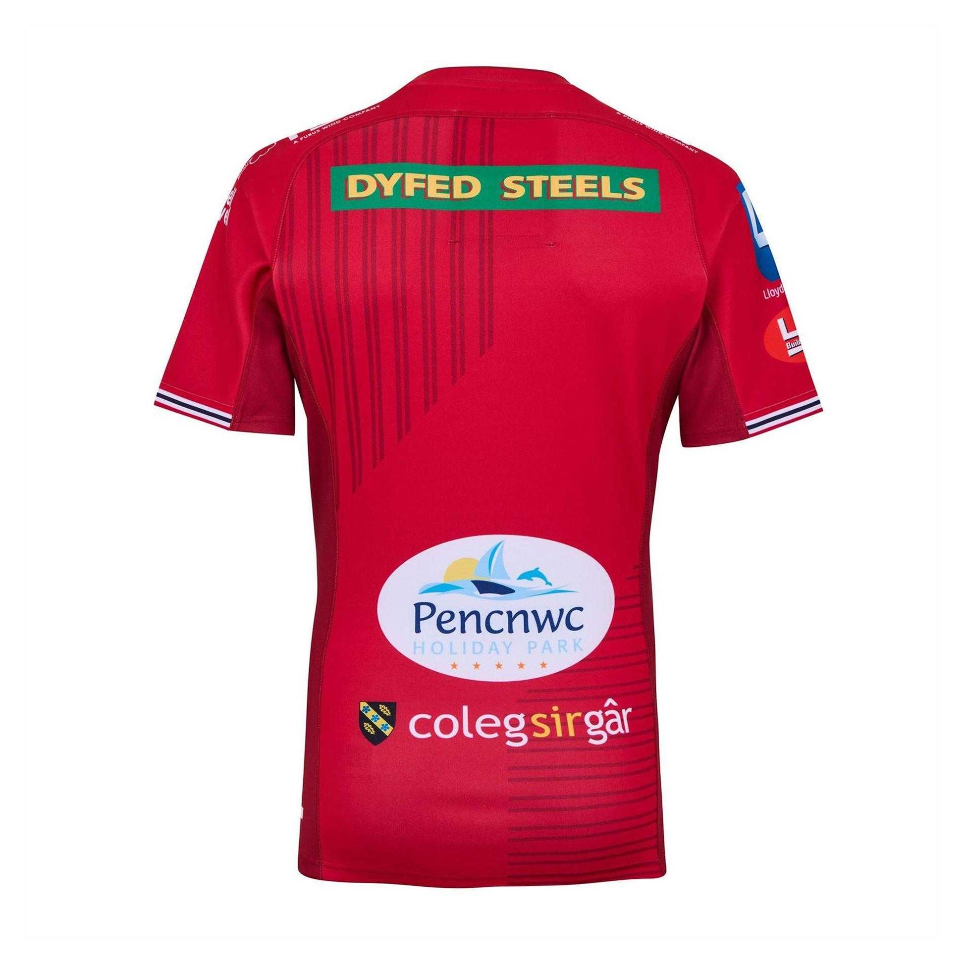 Scarlet - Back - Castore Mens Scarlets Retro Rugby Shirt
