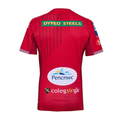 Scarlet - Back - Castore Mens Scarlets Retro Rugby Shirt