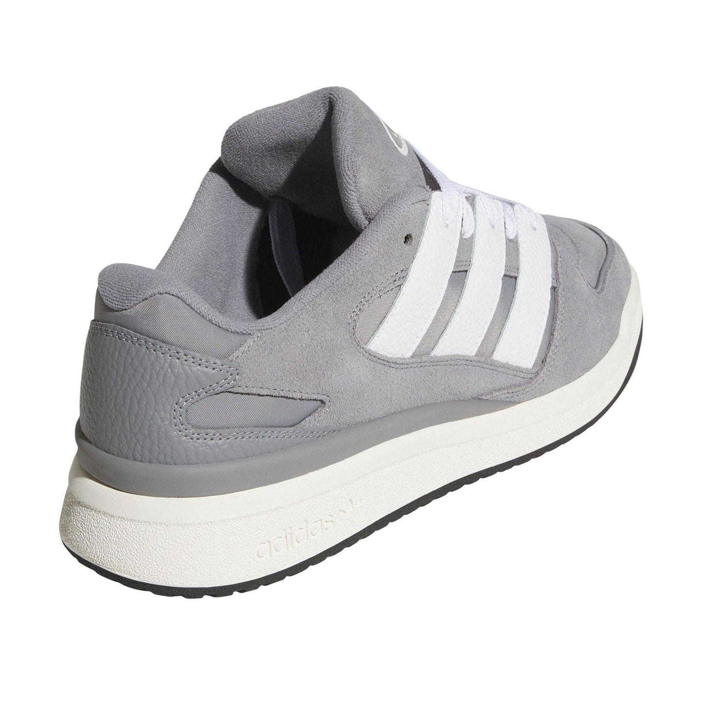Grey Three - Back - Adidas Mens Forum 2000 Leather Trainers