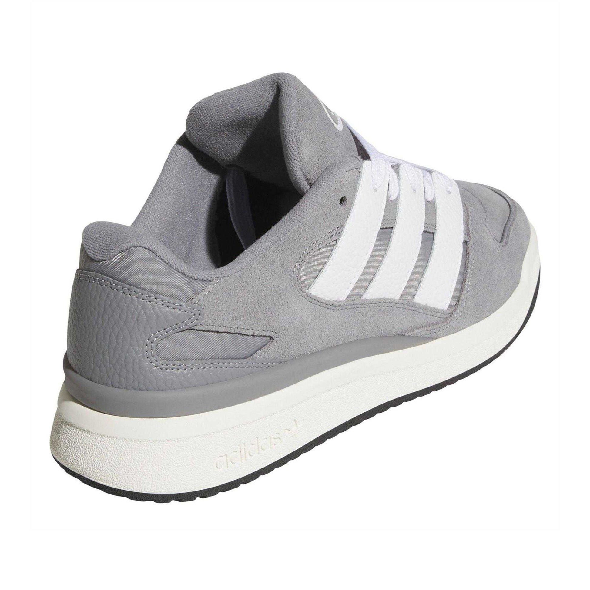 Grey Three - Back - Adidas Mens Forum 2000 Leather Trainers