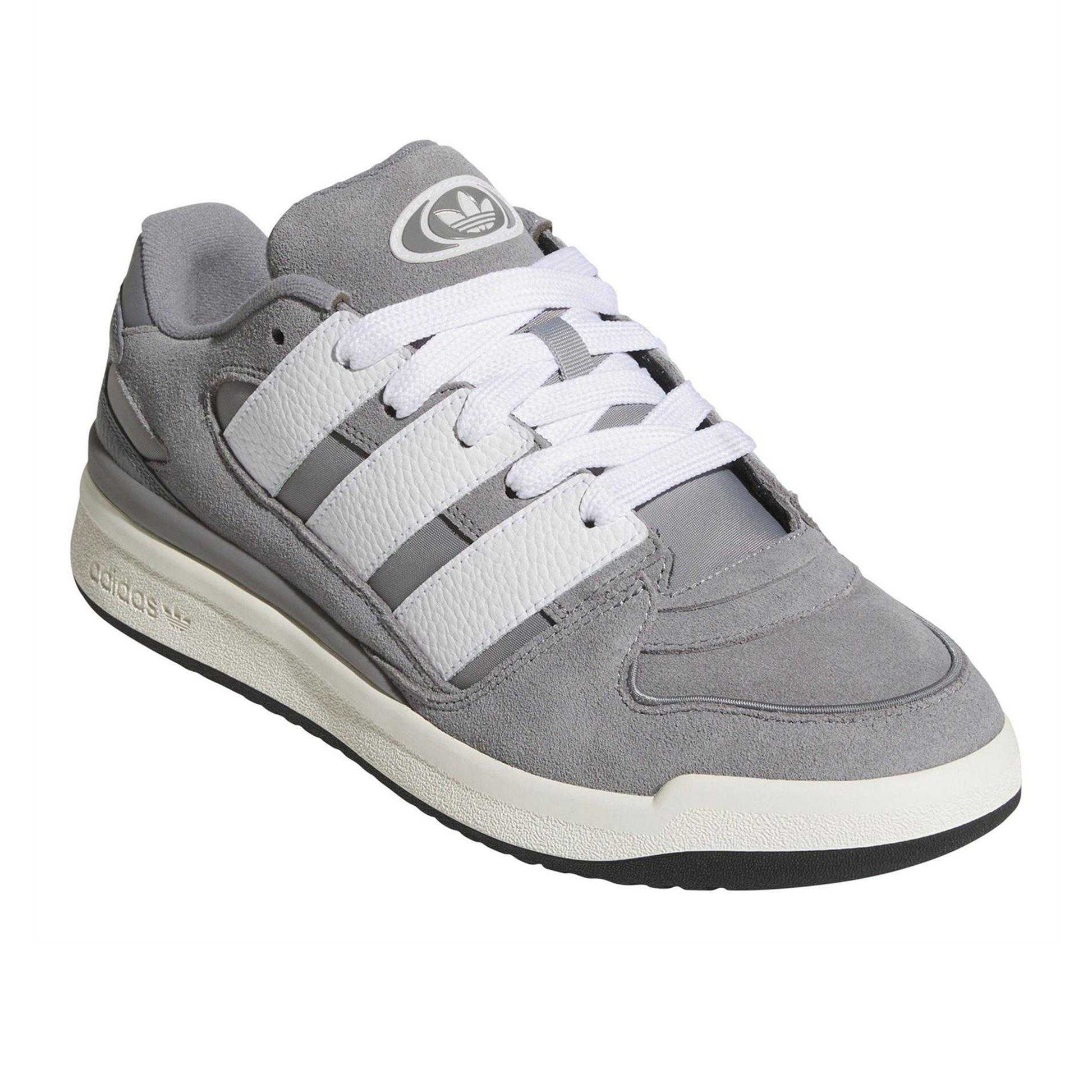 Grey Three - Pack Shot - Adidas Mens Forum 2000 Leather Trainers
