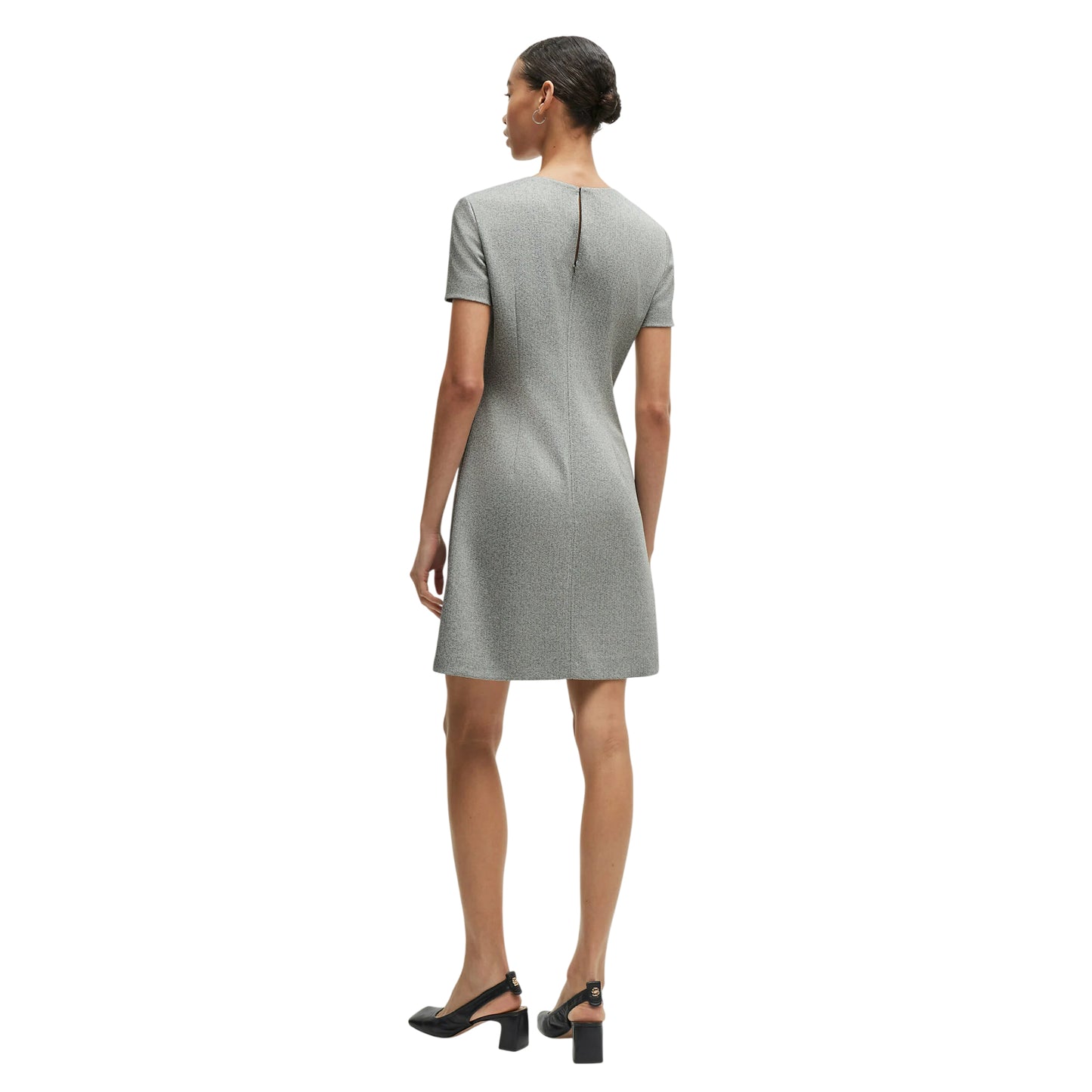 Grey - Back - Boss Womens-Ladies Donalara Dress