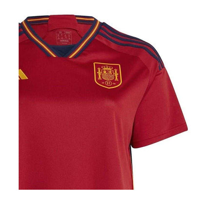 Red - Side - Spain Womens-Ladies 2022 Adidas Home Jersey