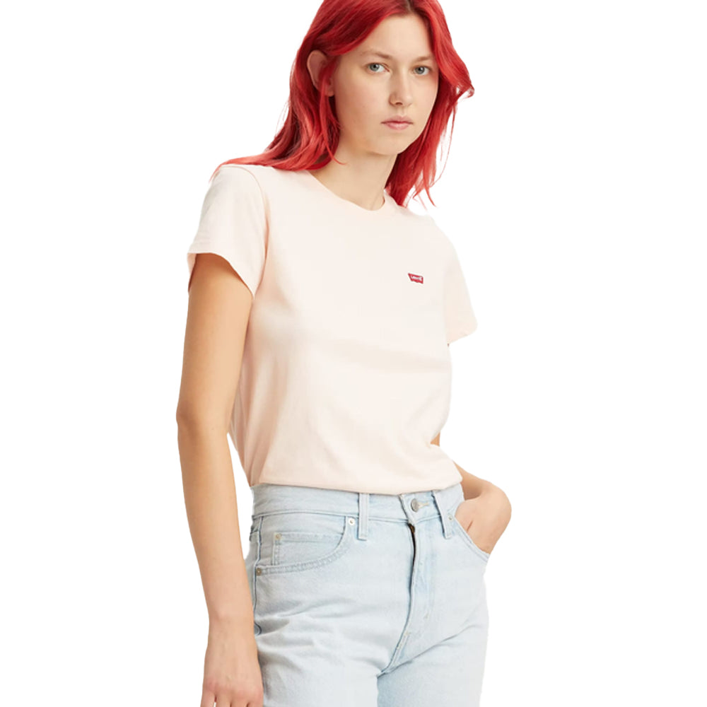 Blush - Side - Levis Womens-Ladies The Perfect Regular T-Shirt