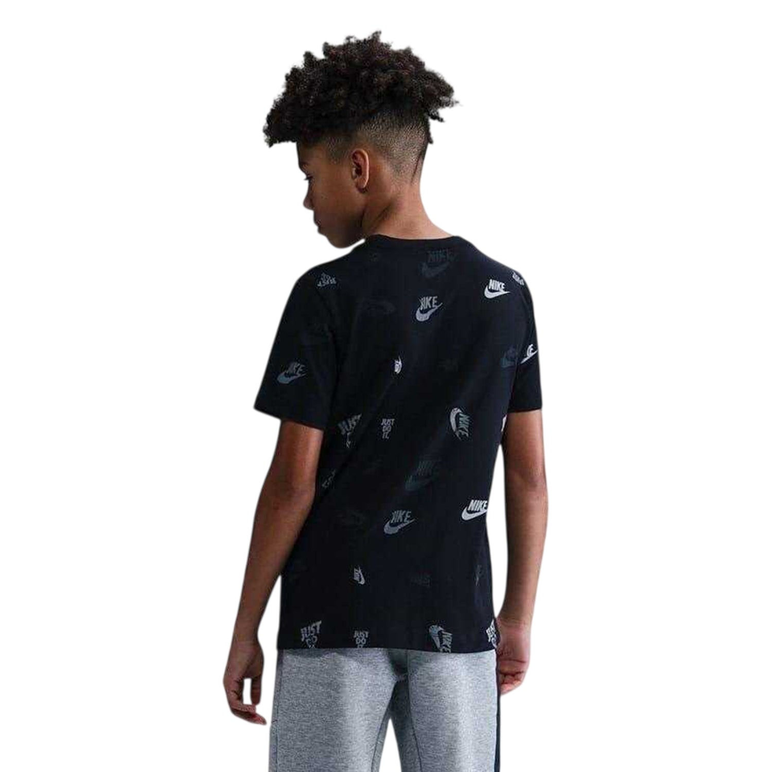 Black - Back - Nike Childrens-Kids Atletico Madrid Crest T-Shirt