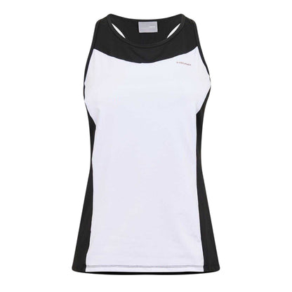 White-Black - Front - Head Womens-Ladies Colour Block Tank Top