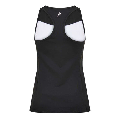 White-Black - Back - Head Womens-Ladies Colour Block Tank Top