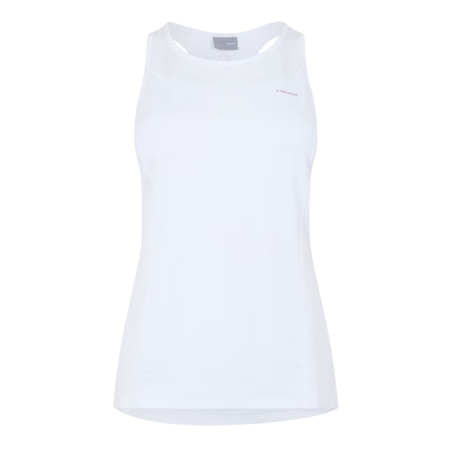 White - Front - Head Womens-Ladies Colour Block Tank Top