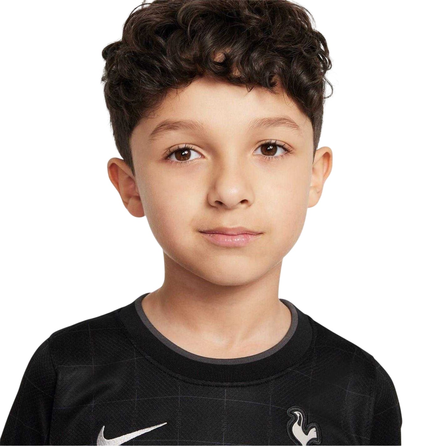 Black - Side - Nike Childrens-Kids 2025-2026 Tottenham Hotspur FC Away Kit Set