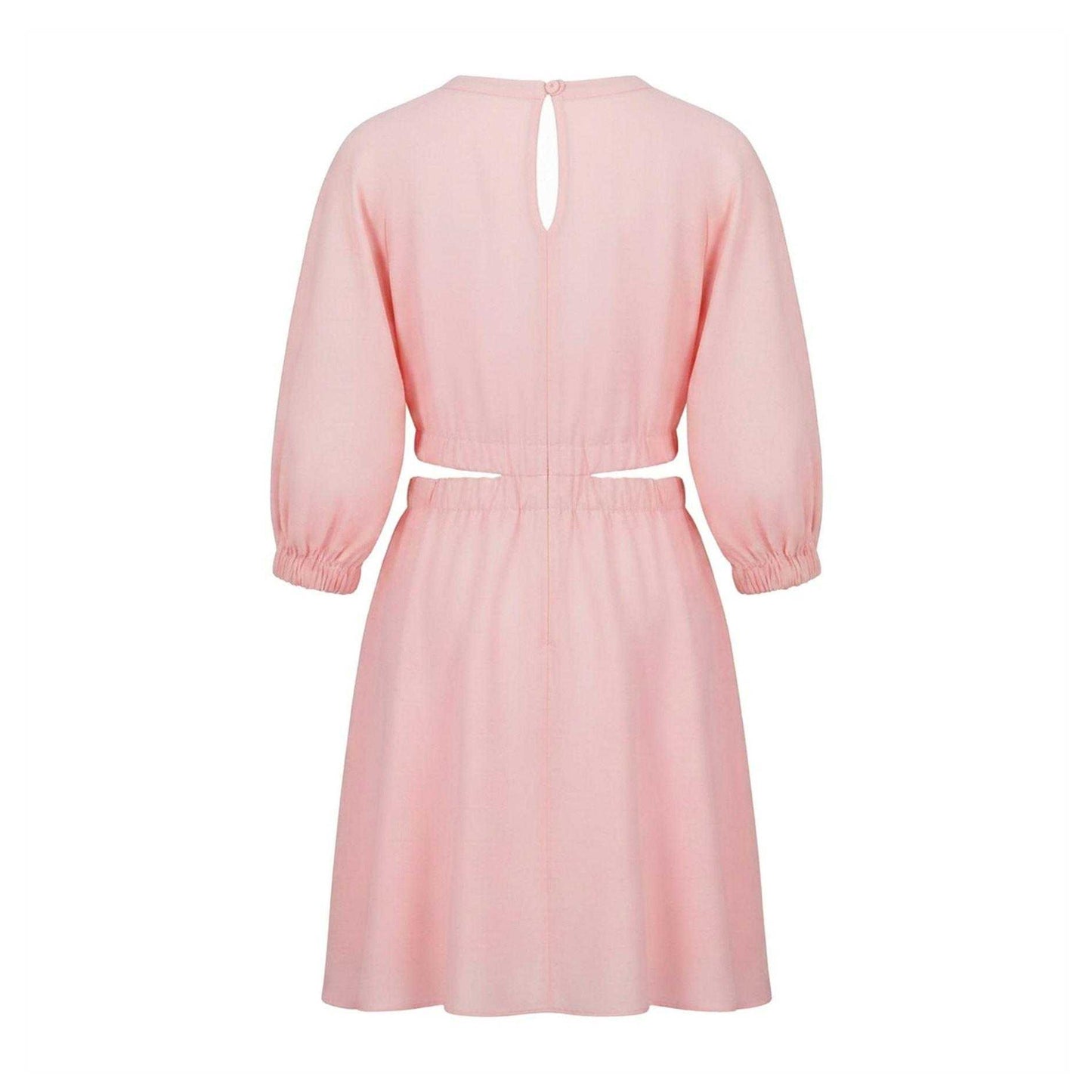 Pink - Back - Hugo Womens-Ladies Cut Out Volume Mini Dress