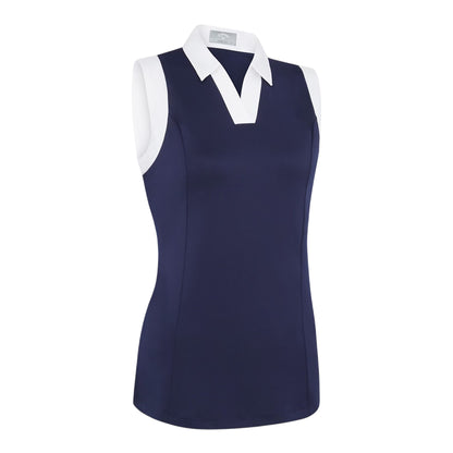 Peacoat - Front - Callaway Womens-Ladies Golf Polo Shirt