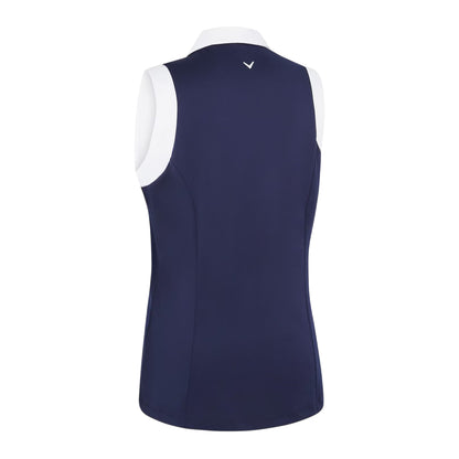 Peacoat - Back - Callaway Womens-Ladies Golf Polo Shirt