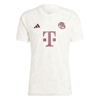 White - Front - Adidas Mens 2023-24 FC Bayern Munich Third Jersey