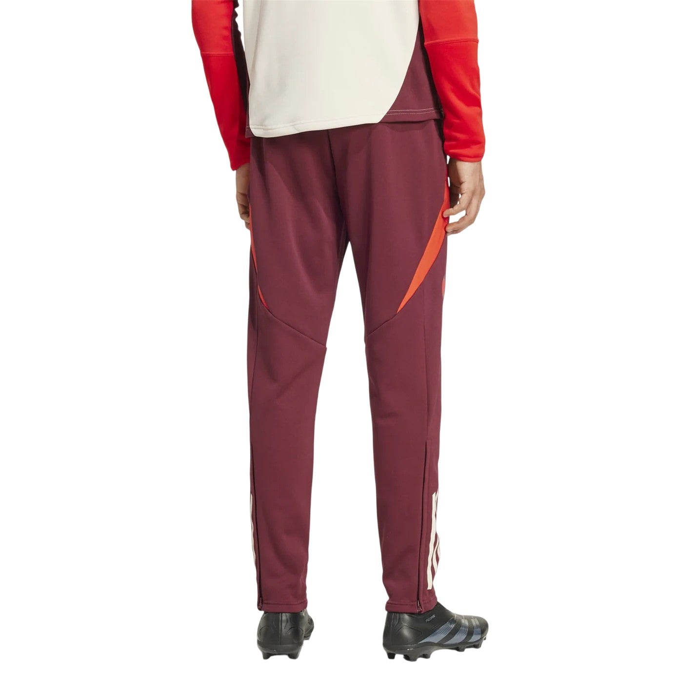 Red - Back - Adidas Mens FC Barcelona Tapered Slim Joggers