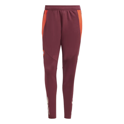 Red - Front - Adidas Mens FC Barcelona Tapered Slim Joggers