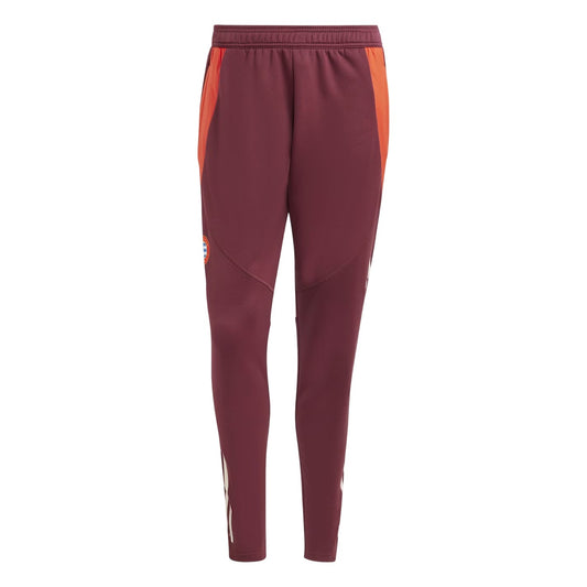Red - Front - Adidas Mens FC Barcelona Tapered Slim Joggers