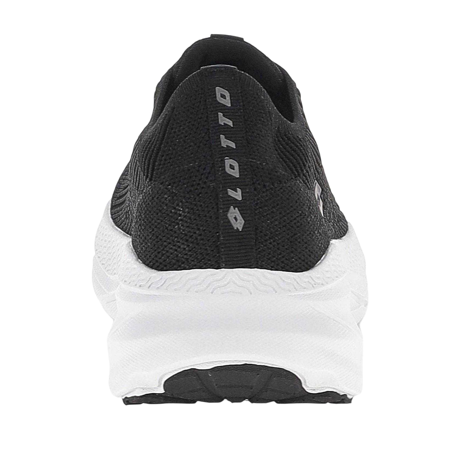 All Black - Back - Lotto Womens-Ladies Run 100 Knitted Memory Foam Trainers