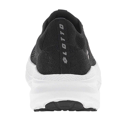 All Black - Back - Lotto Womens-Ladies Run 100 Knitted Memory Foam Trainers