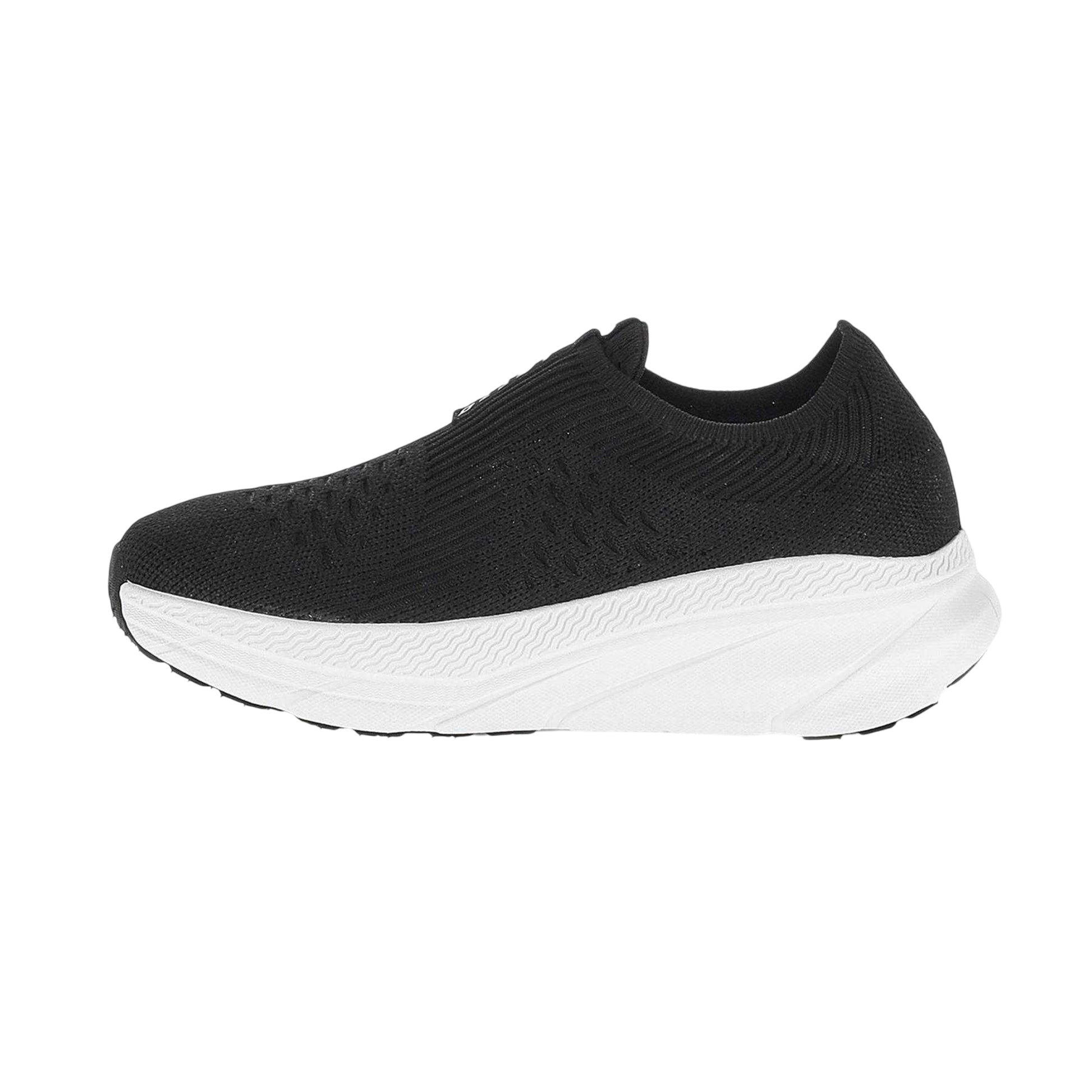 All Black - Side - Lotto Womens-Ladies Run 100 Knitted Memory Foam Trainers
