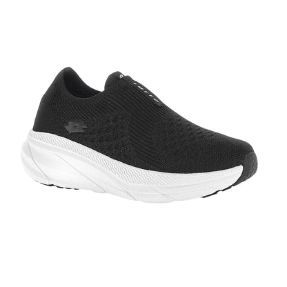 All Black - Lifestyle - Lotto Womens-Ladies Run 100 Knitted Memory Foam Trainers