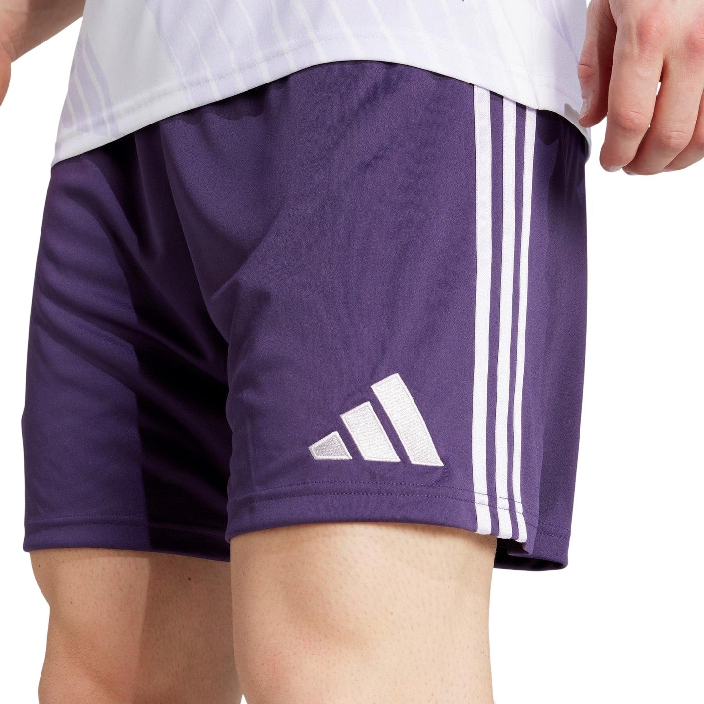 Purple - Side - Adidas Mens 2025-2026 Manchester United FC Away Shorts