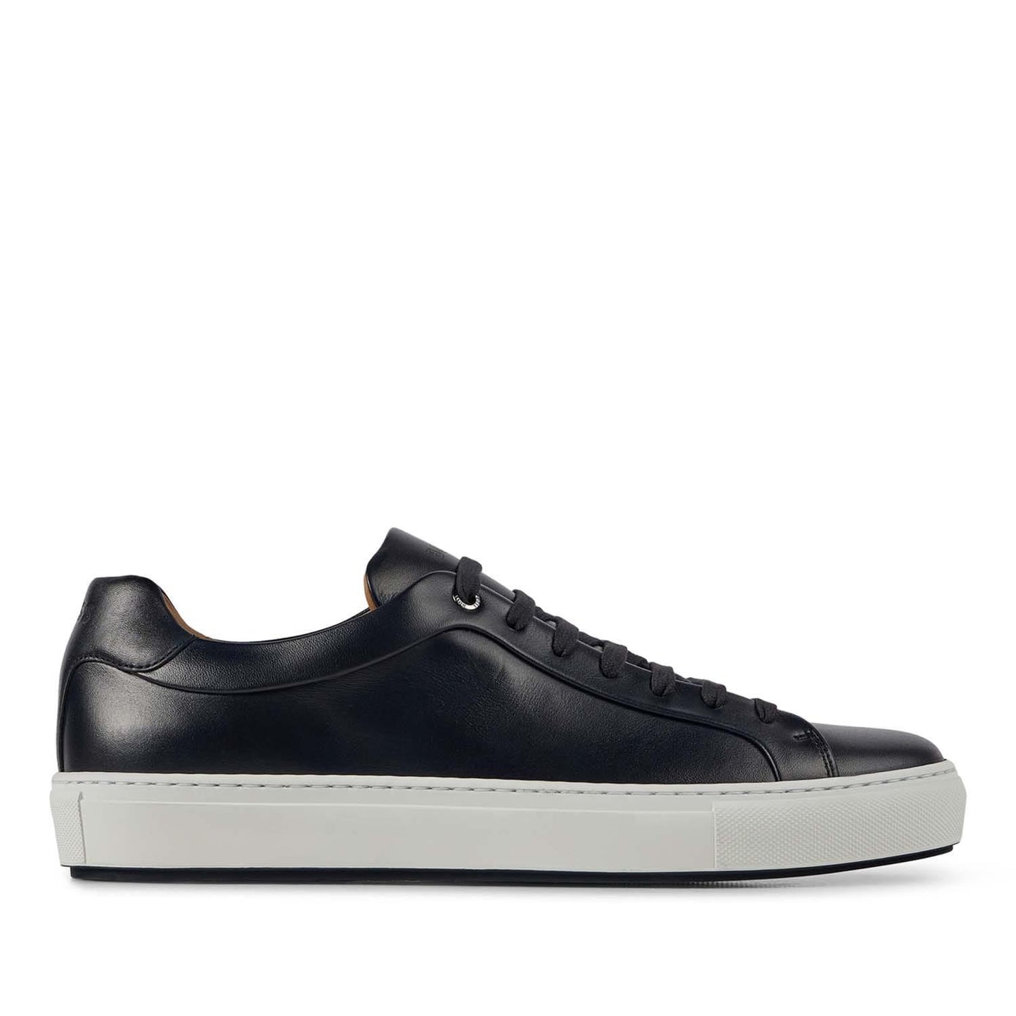 Dark Blue - Front - Boss Mens Mirage Leather Tennis Trainers