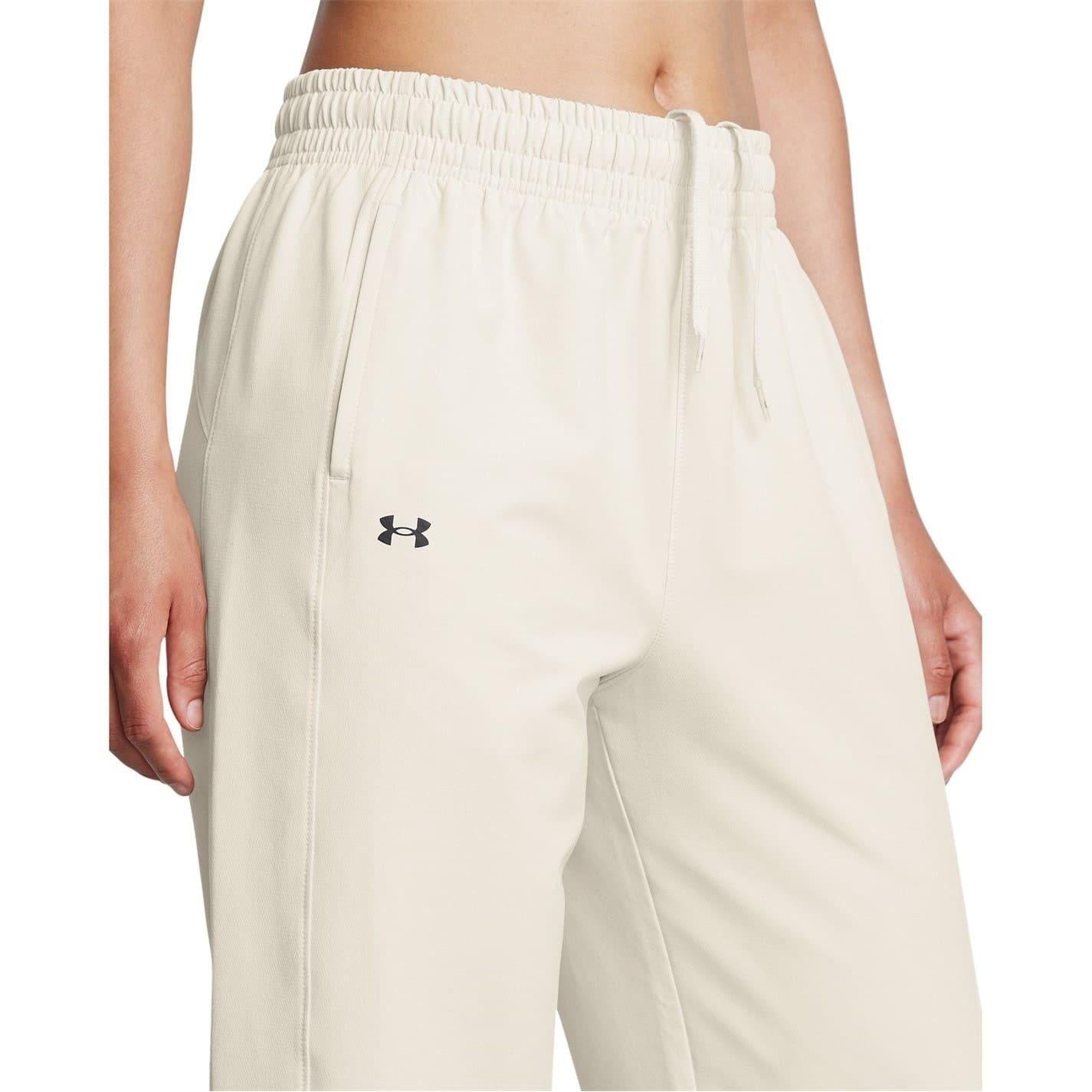 White - Side - Under Armour Womens-Ladies Jogging Bottoms