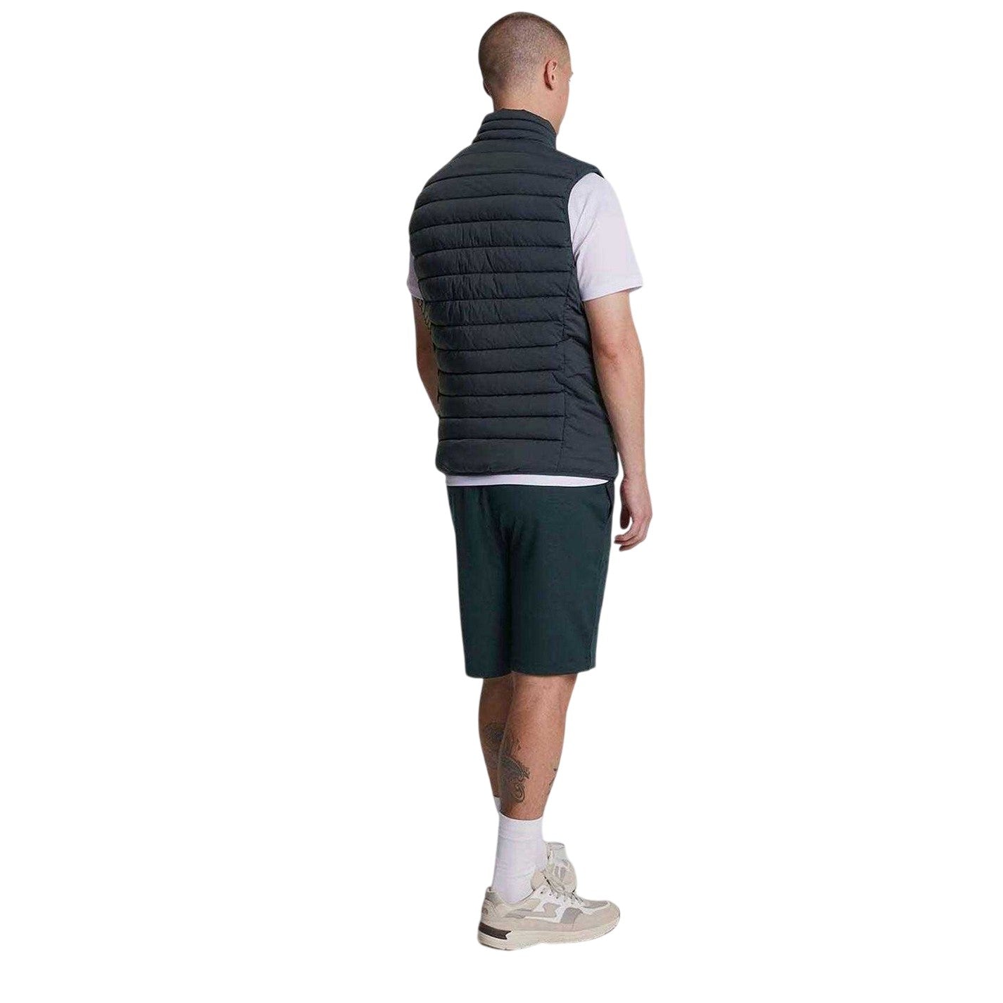 Blue - Back - Lyle & Scott Mens Fly Fleece Shorts