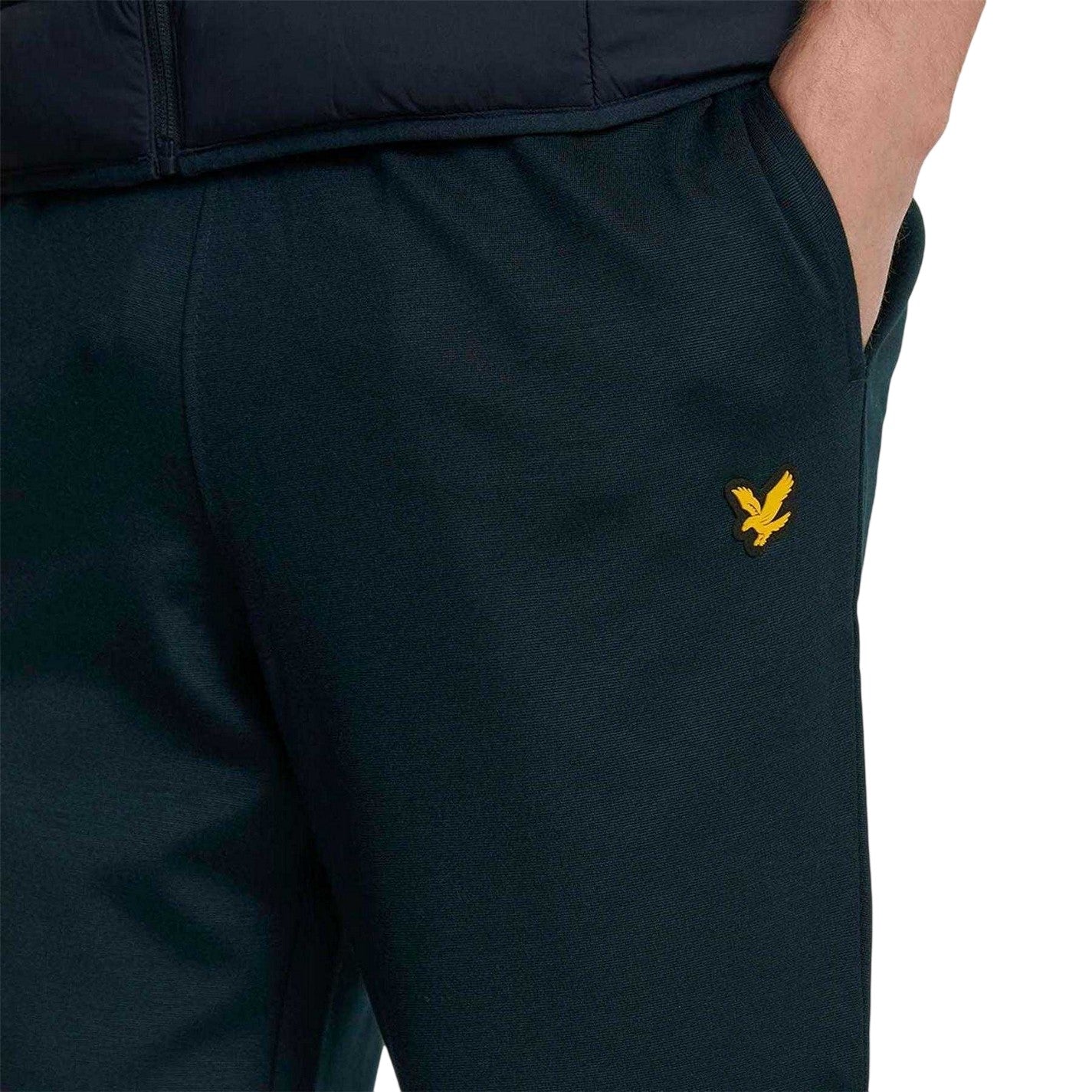 Blue - Side - Lyle & Scott Mens Fly Fleece Shorts