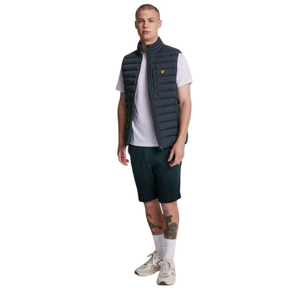 Blue - Pack Shot - Lyle & Scott Mens Fly Fleece Shorts