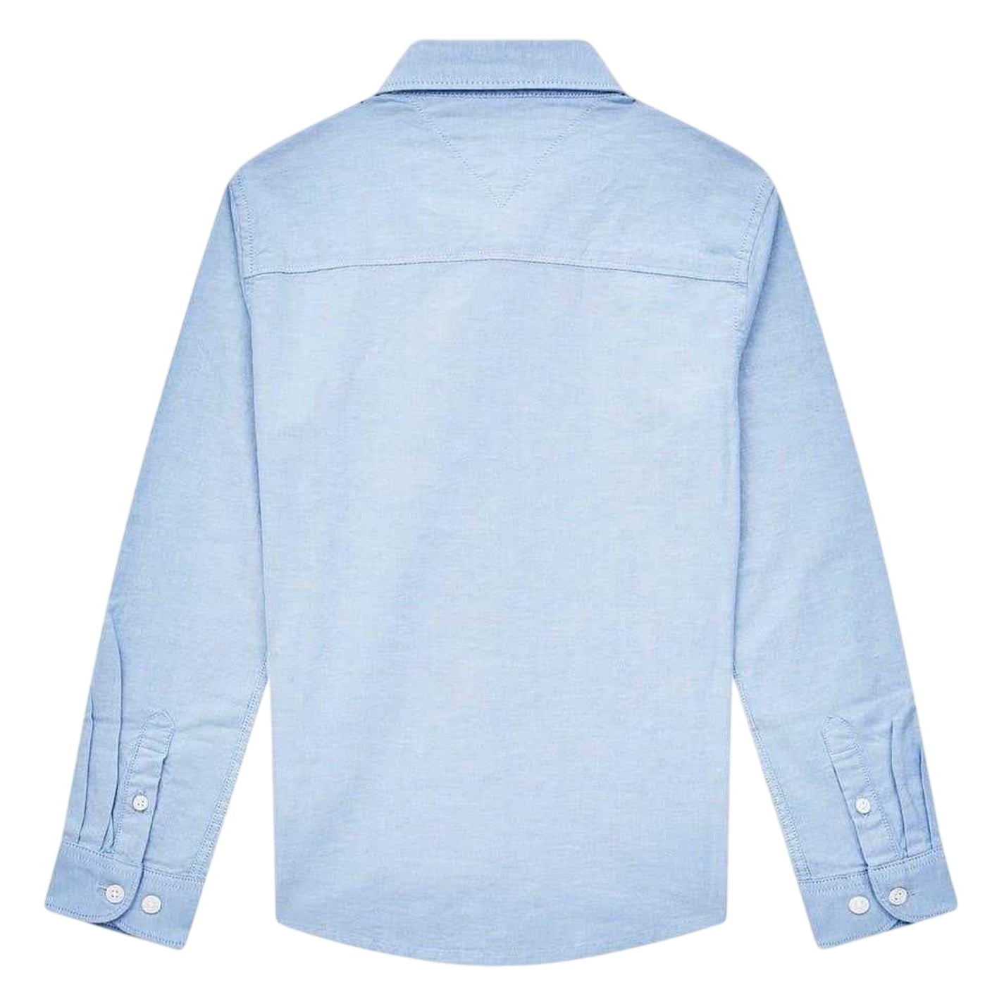 Calm Blue - Back - Tommy Hilfiger Boys Oxford Long-Sleeved Shirt