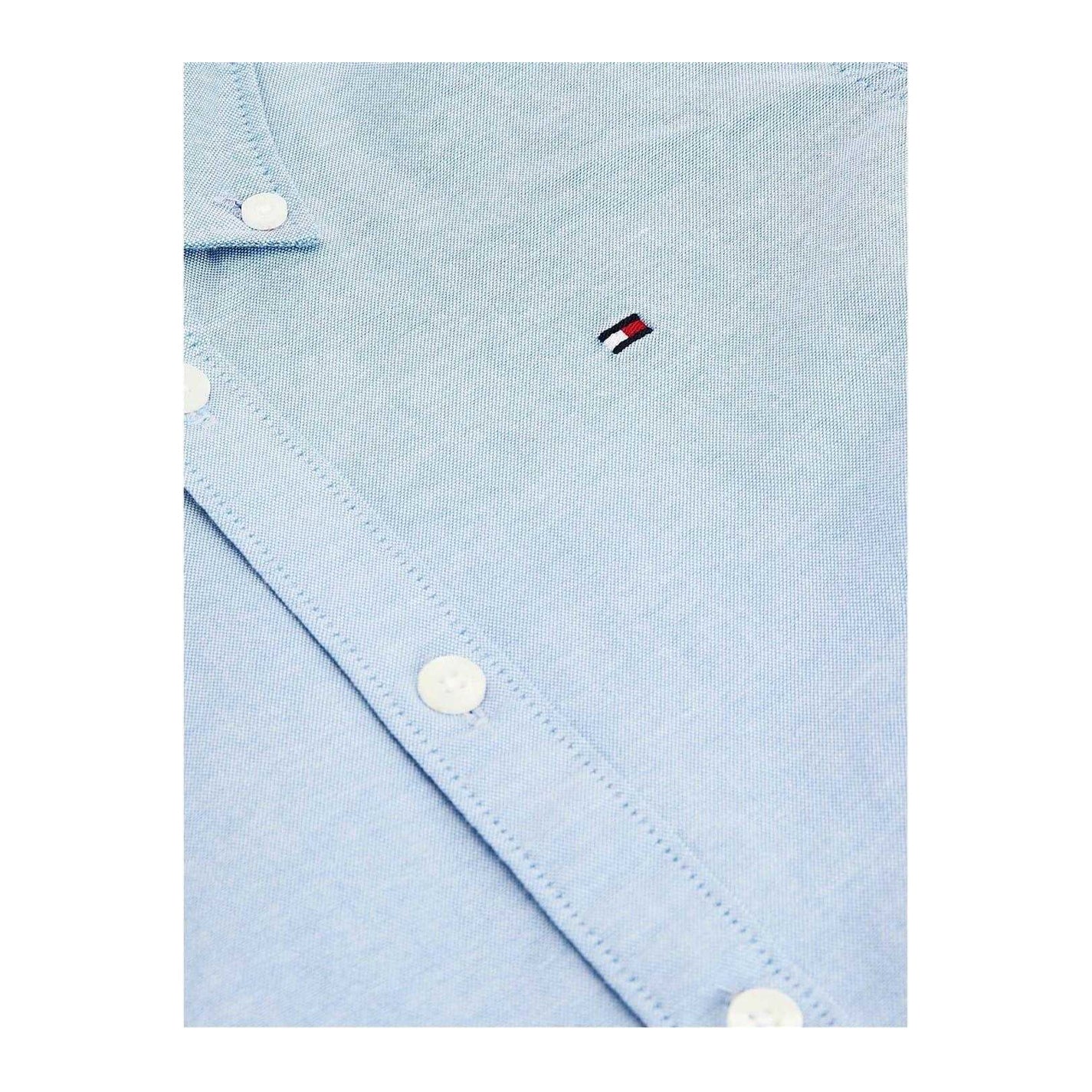 Calm Blue - Side - Tommy Hilfiger Boys Oxford Long-Sleeved Shirt