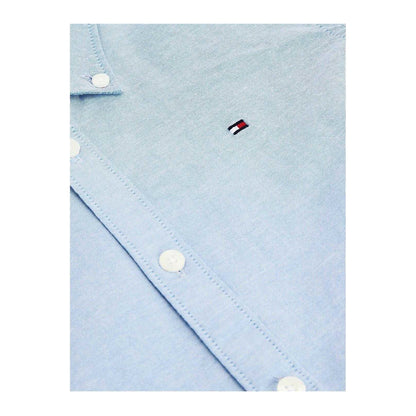 Calm Blue - Side - Tommy Hilfiger Boys Oxford Long-Sleeved Shirt
