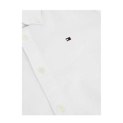 White - Side - Tommy Hilfiger Boys Oxford Long-Sleeved Shirt