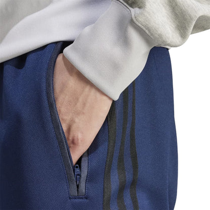 Night Indigo - Side - Adidas Mens Prem Straight Tracksuit Bottoms