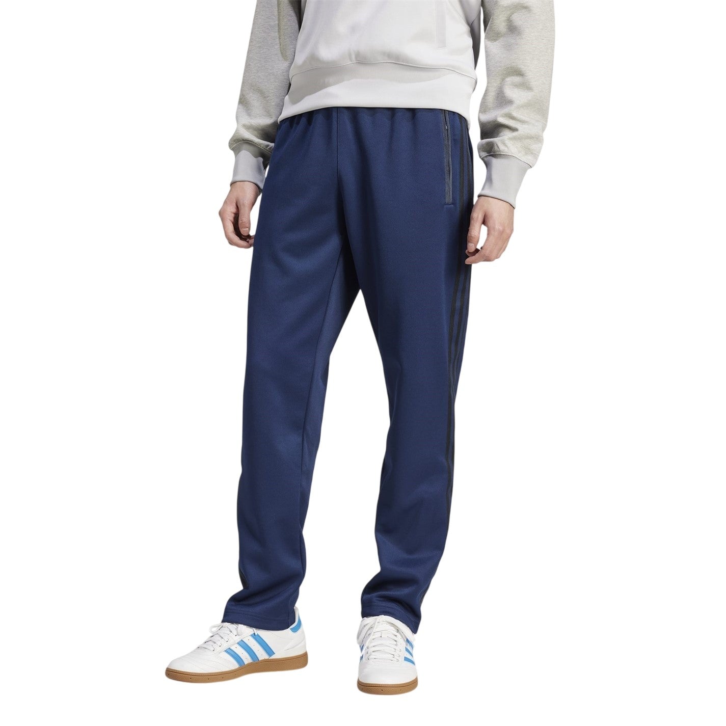 Night Indigo - Lifestyle - Adidas Mens Prem Straight Tracksuit Bottoms