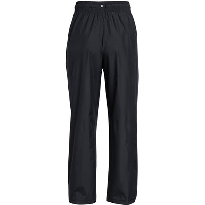 Black - Back - Under Armour Womens-Ladies Project Rock Tracksuit Bottoms