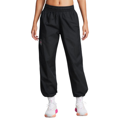 Black - Lifestyle - Under Armour Womens-Ladies Project Rock Tracksuit Bottoms